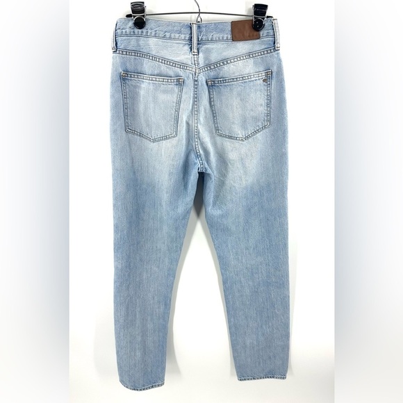 Madewell Perfect Vintage Jeans Size 28 Straight Leg Blue Denim 100% Cotton - Picture 4 of 11